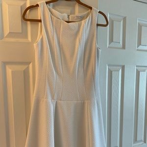 White Fit and Flare Dress